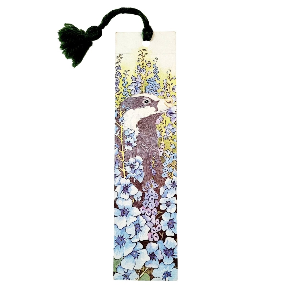 Vintage 80s Badger Bookmark- Terston- Waterston- Edinburgh Scotland- BM8 MCMLXXX